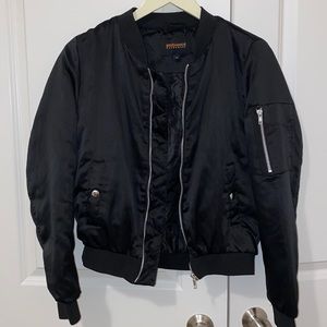 Ambiance Black Bomber Jacket
